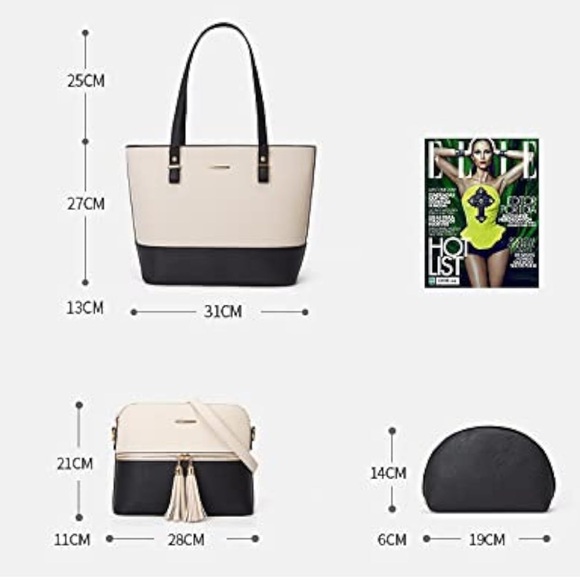 #004 (BLACK) Crossbody & Pouch Bag ONLY - Picture 7 of 7